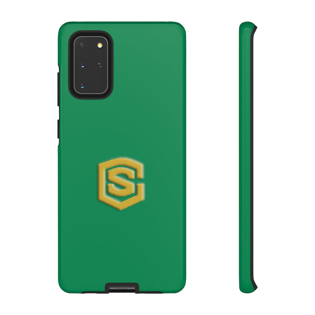 Green Tough Cases Gold Logo