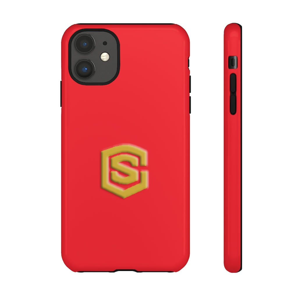 Red Tough Cases Gold Logo
