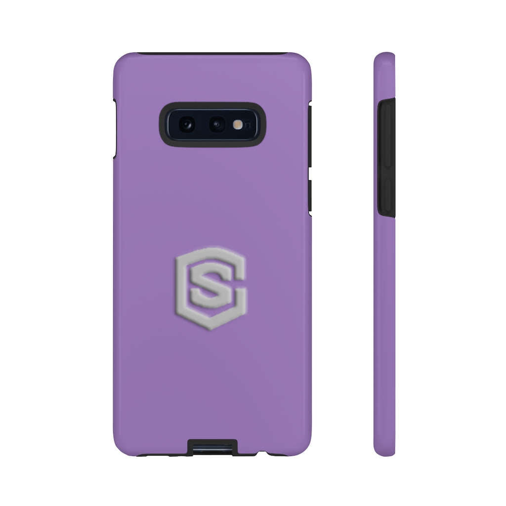 Purple Tough Cases Silver Logo