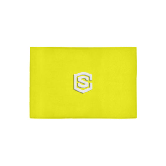 Yellow Doormat 24" x 16" (Sponge Material) with White Logo Doormat 24" x 16" (Sponge Material)