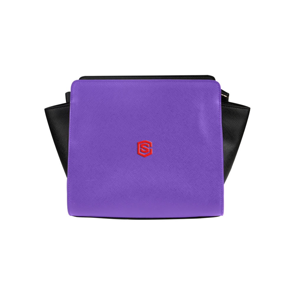 PURPLE SATCHEL BAG red logo Satchel Bag (Model 1635)