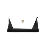 WHITE CLUTCH BAG brown logo Clutch Bag (Model 1630)