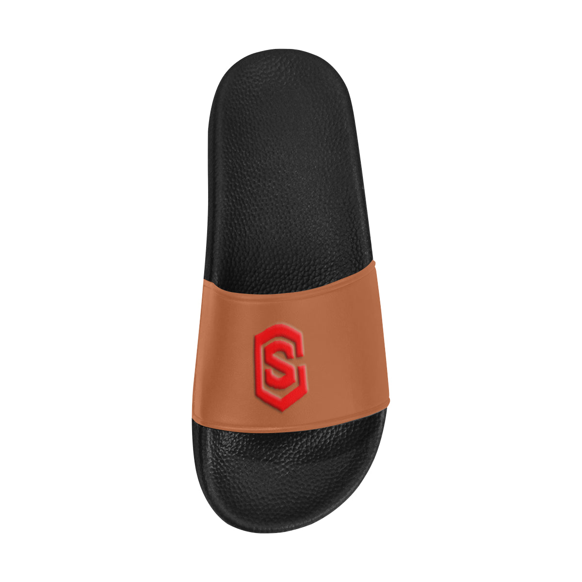red logo Men's Slide Sandals (Model 057)