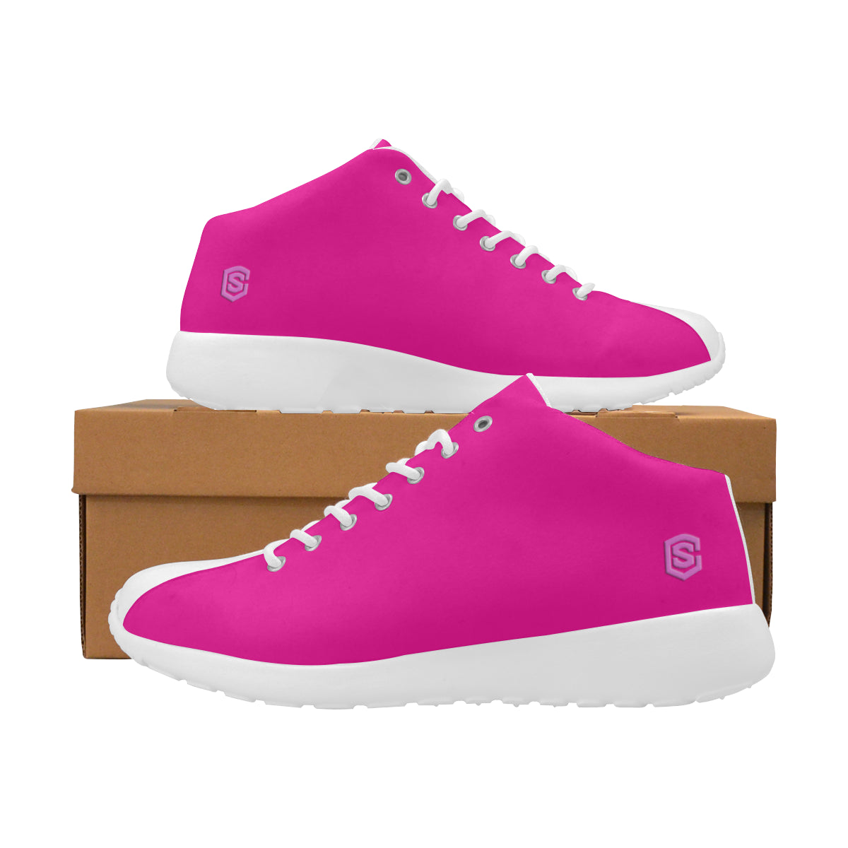 pink logo Women's Basketball Training Shoes (Model 47502)