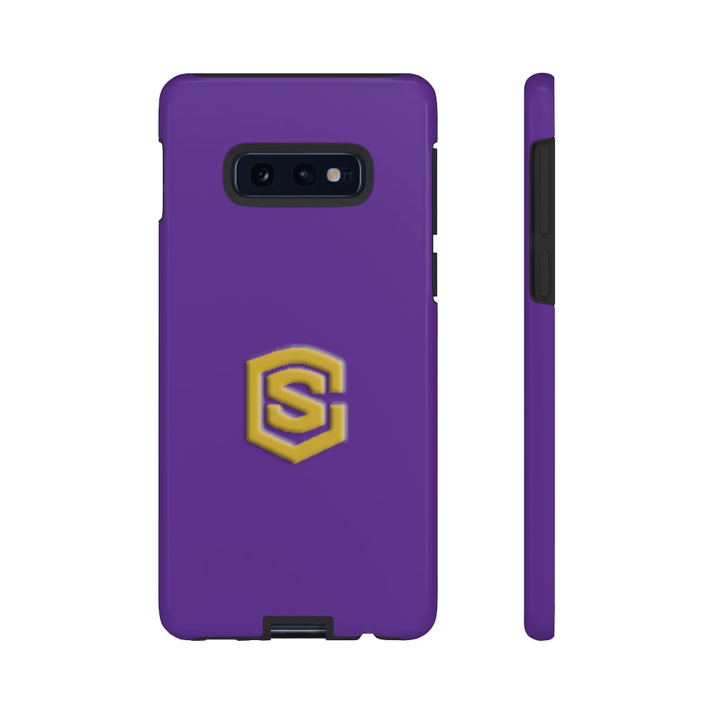 Purple Tough Cases Gold Logo