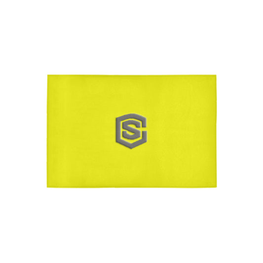 Yellow Doormat 24" x 16" (Sponge Material) with Gray Logo Doormat 24" x 16" (Sponge Material)