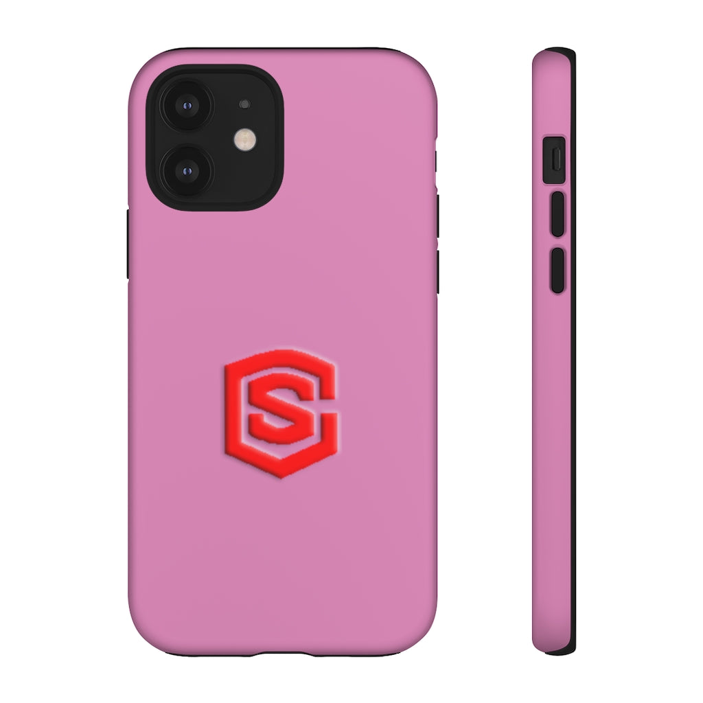 Pink Tough Cases Red Logo