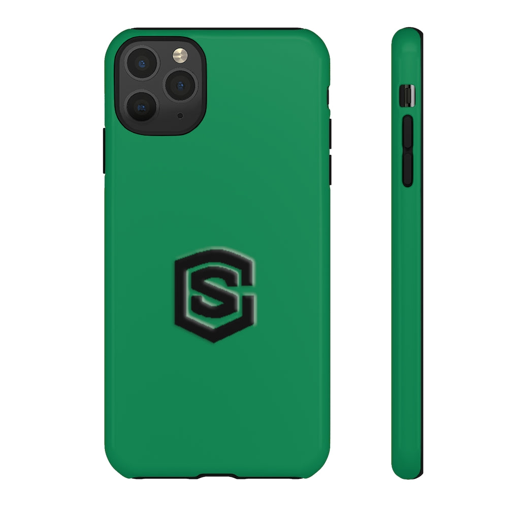 Green Tough Cases Black Logo