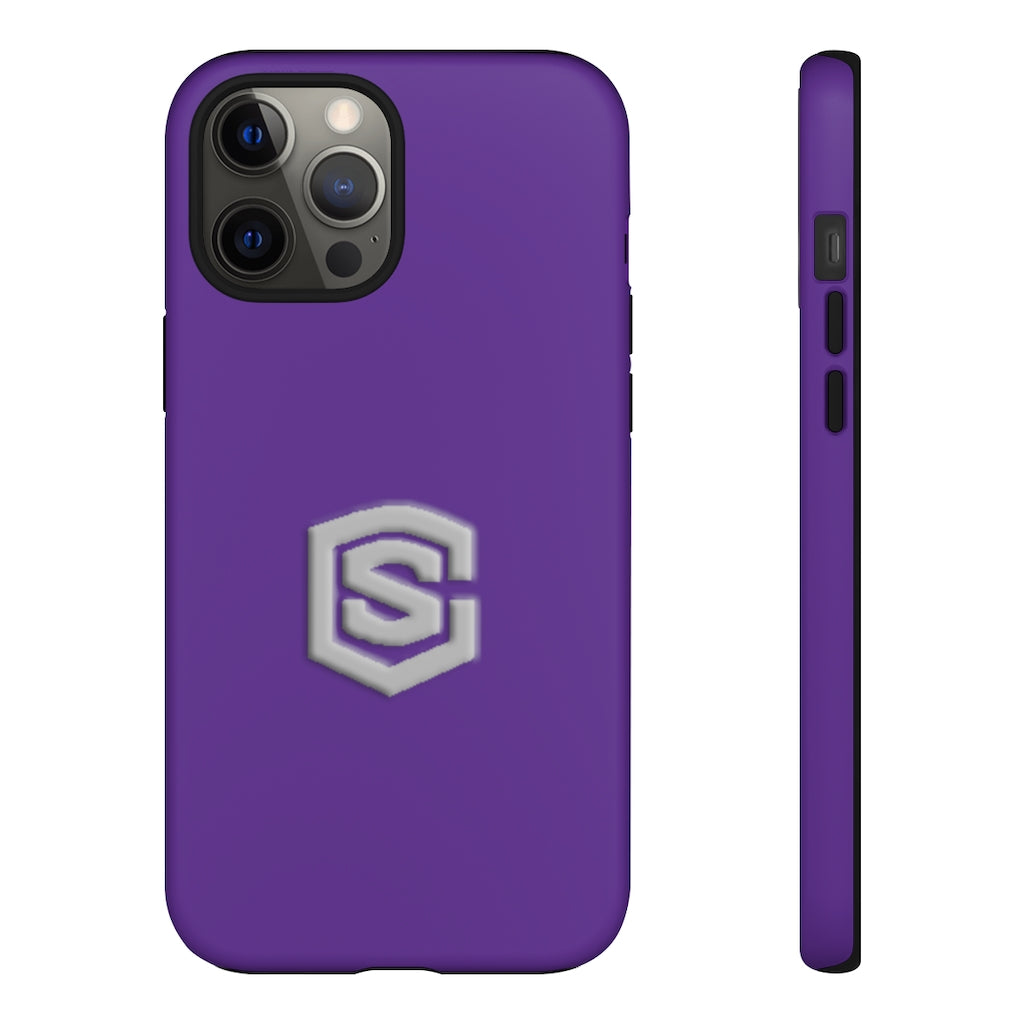 Purple Tough Cases Silver Logo