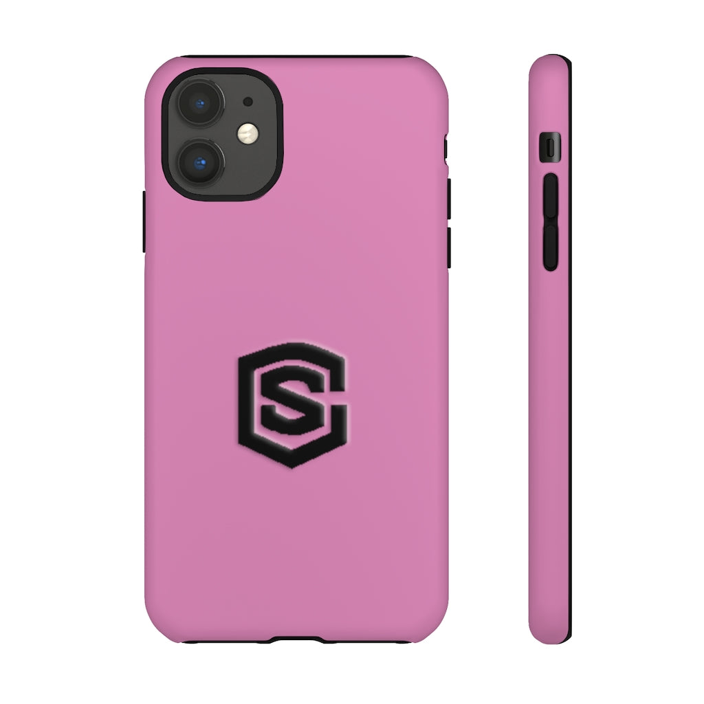 Pink Tough Cases Black Logo