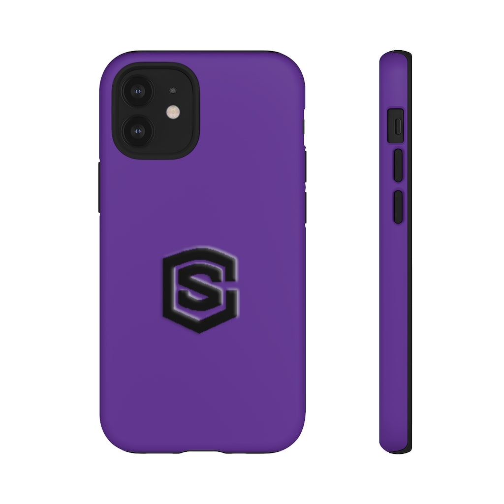 Purple Tough Cases Black Logo