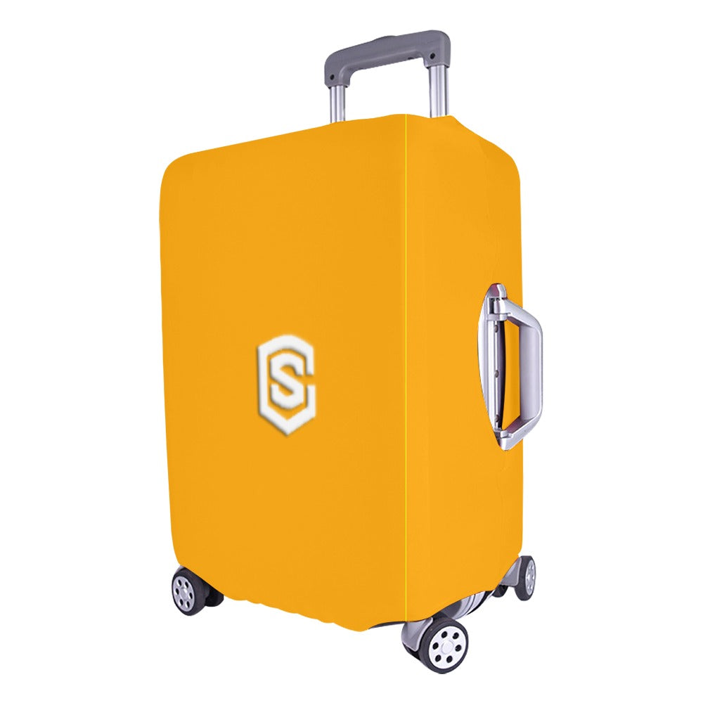 ORANGE LUGGAGE COVER WITH WHITE LOGO Luggage Cover (Large Size) (26"-28")
