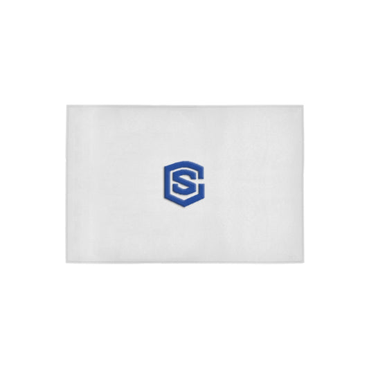 White Doormat 24" x 16" (Sponge Material) with Blue Logo Doormat 24" x 16" (Sponge Material)
