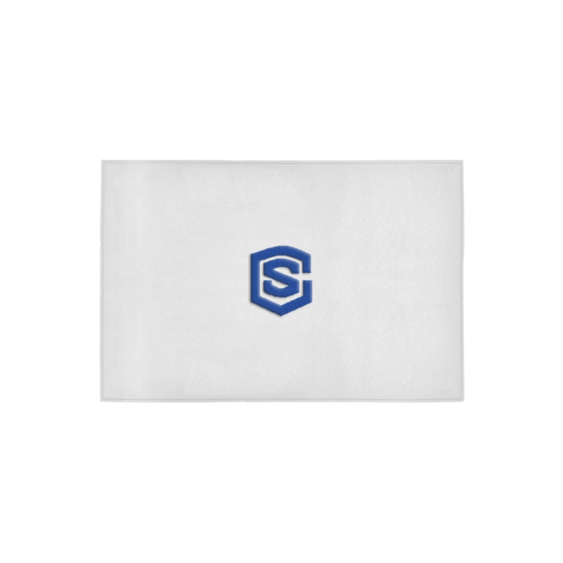 White Doormat 24" x 16" (Sponge Material) with Blue Logo Doormat 24" x 16" (Sponge Material)