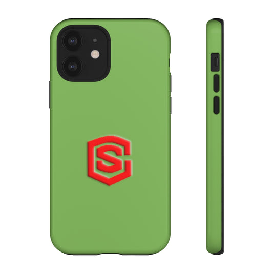 Green Tough Cases Red Logo