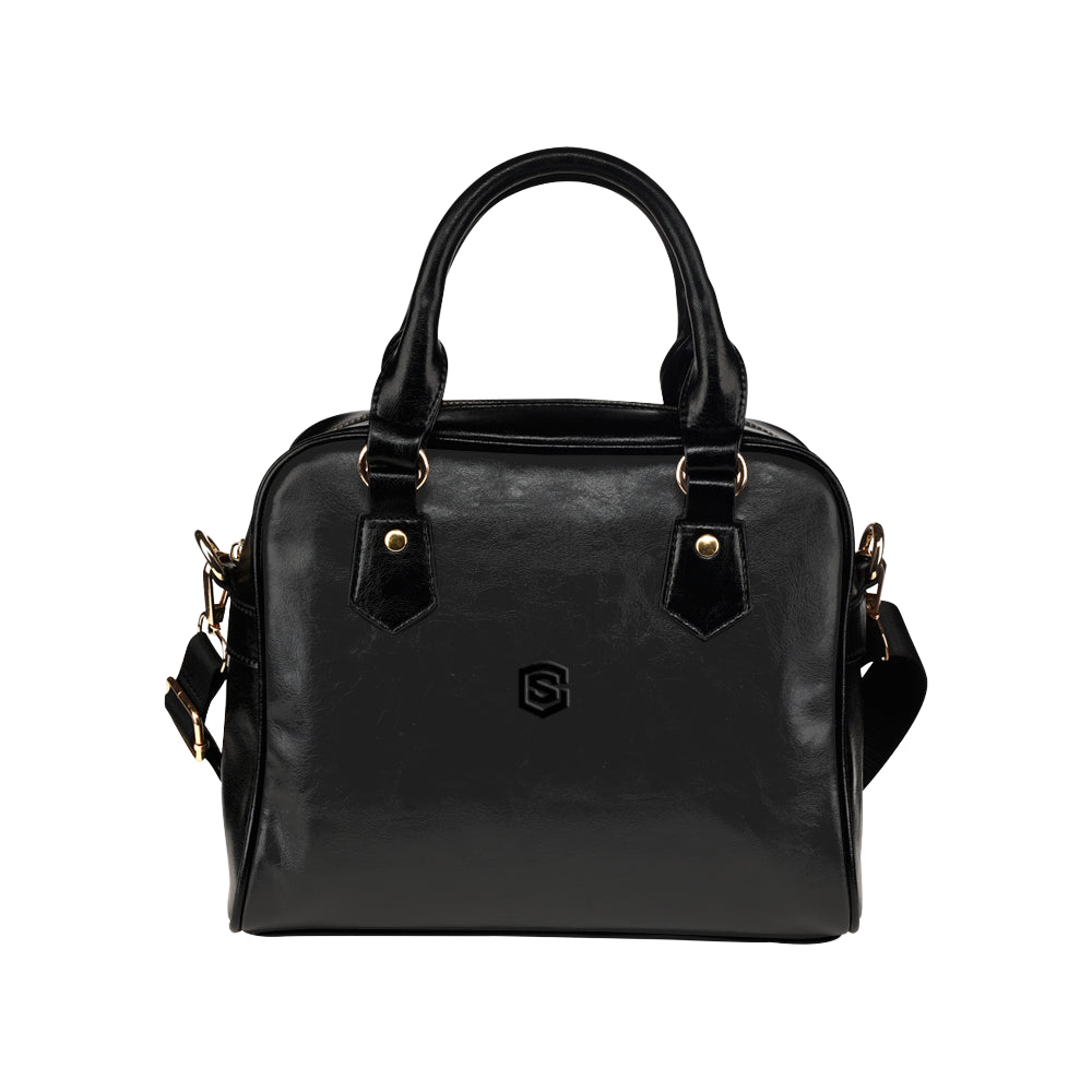 BLACK Shoulder Handbag black logo Shoulder Handbag (Model 1634)