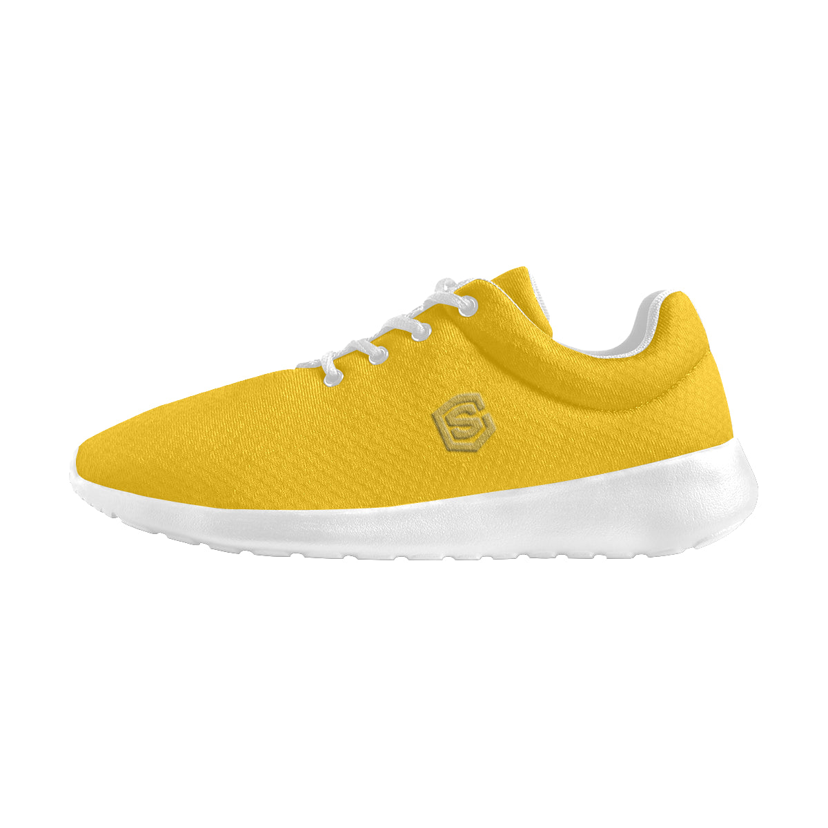 gold logo Women's Athletic Shoes (Model 0200)