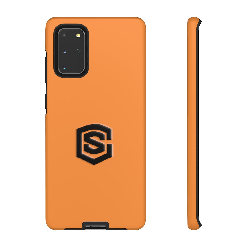 Orange Tough Cases Black Logo