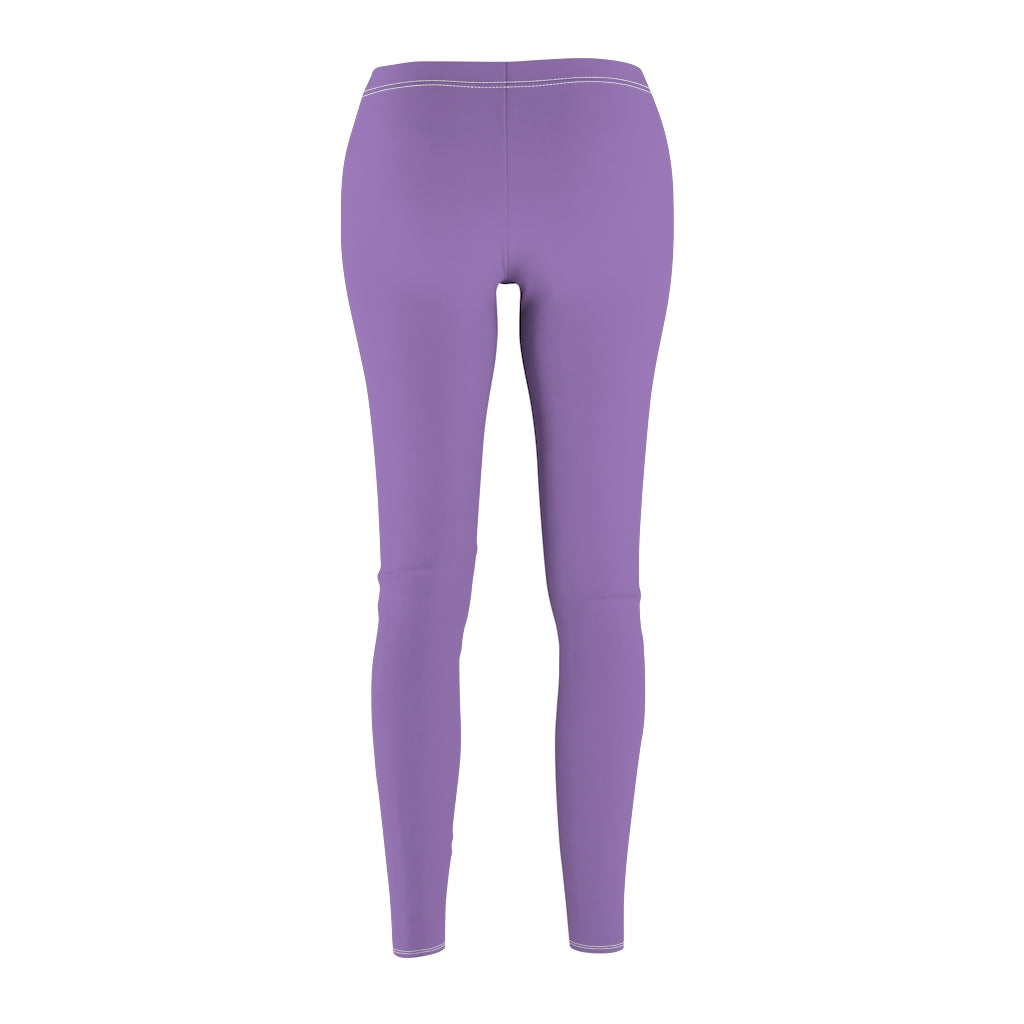 Purple Women's Cut & Sew Casual Leggings Pink logo