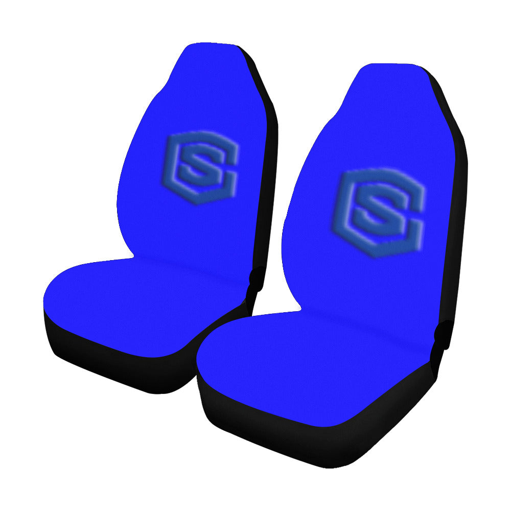 Blue Car Seat Covers Blue Logo Car Seat Covers (Set of 2)