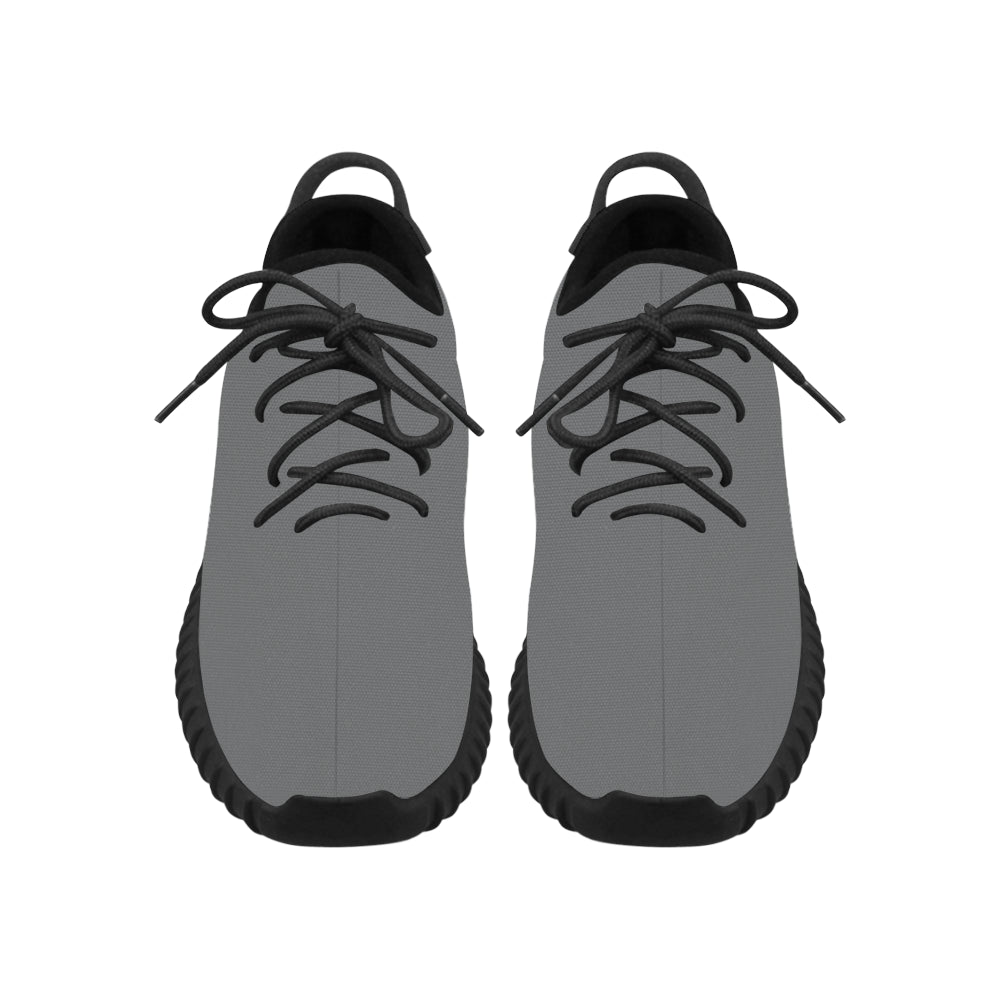 black logo Grus Men's Breathable Woven Running Shoes (Model 022)