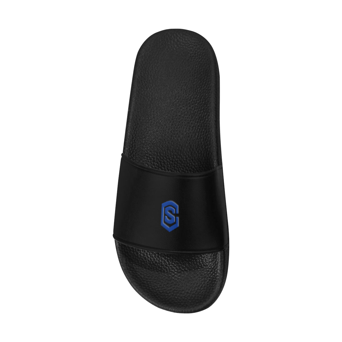 blue logo Men's Slide Sandals (Model 057)