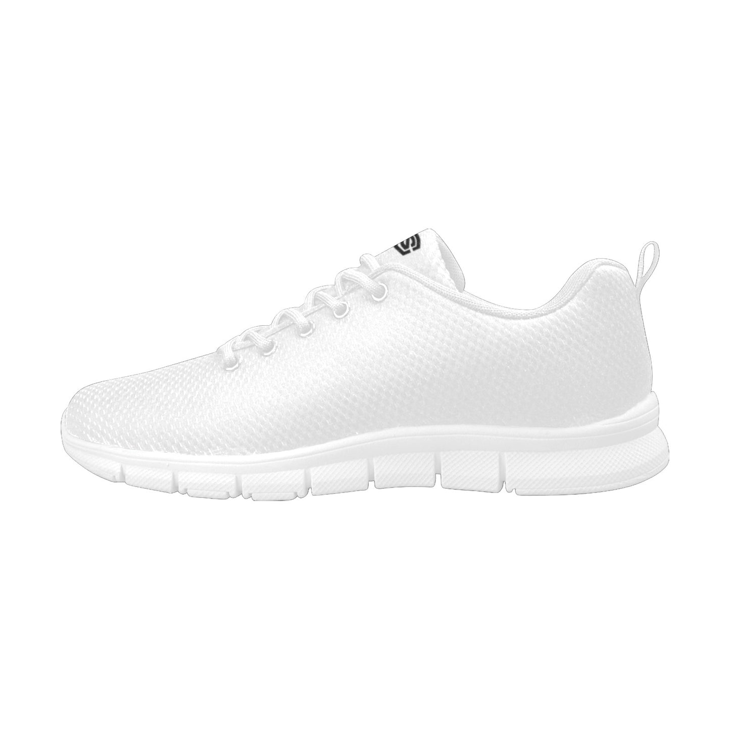 black Logo Men's Breathable Running Shoes (Model 055)