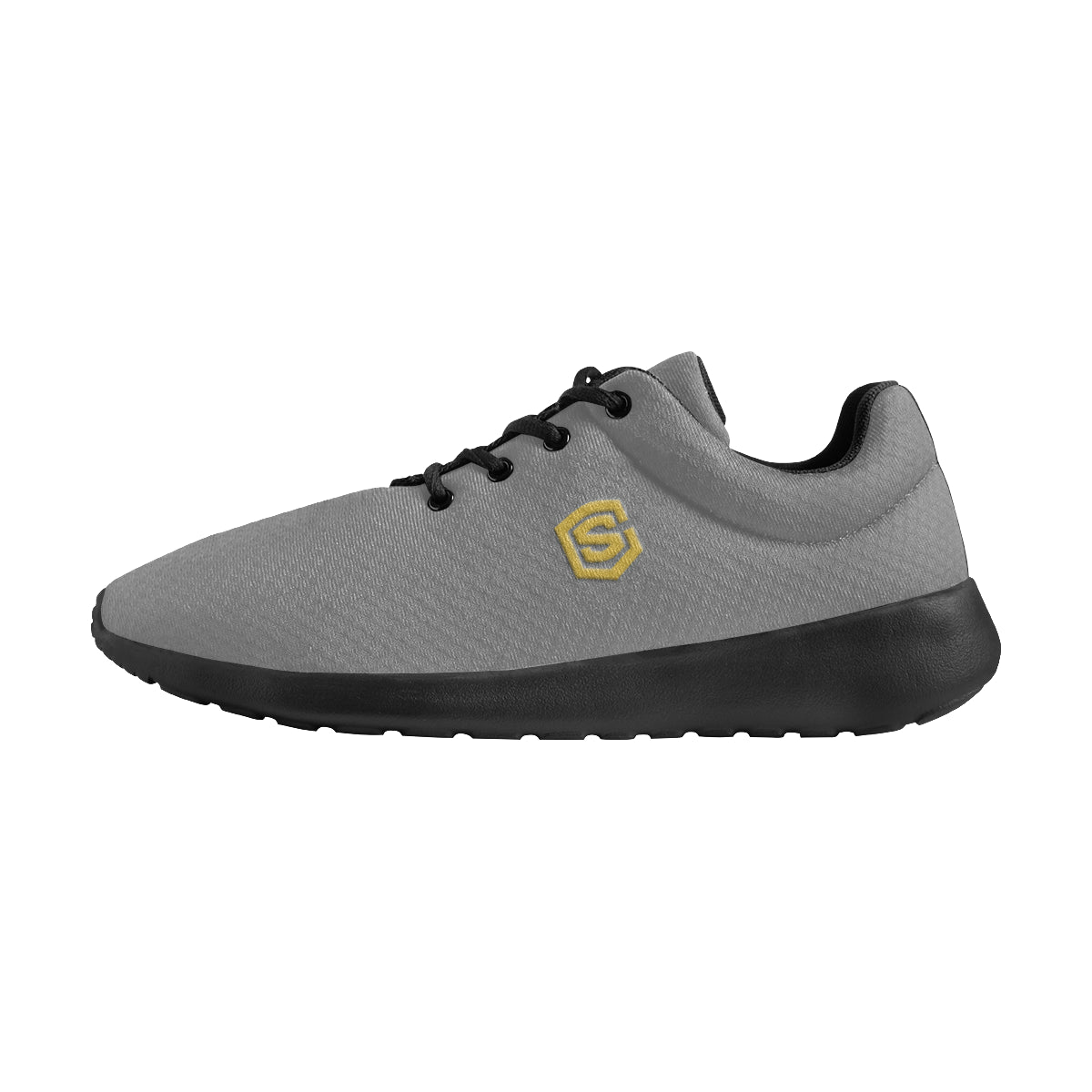 gold logo Men's Athletic Shoes (Model 0200)