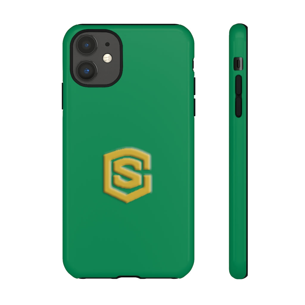 Green Tough Cases Gold Logo