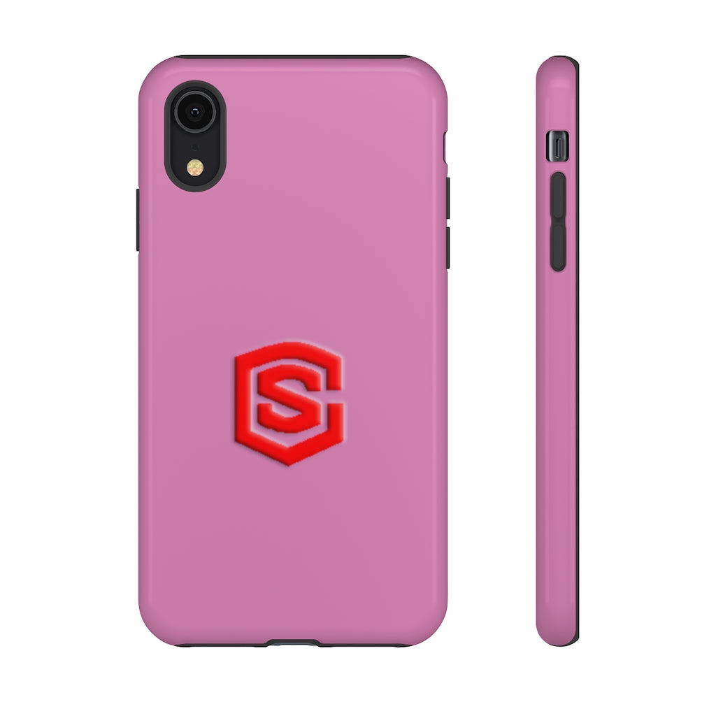 Pink Tough Cases Red Logo