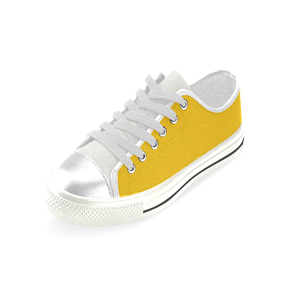 orange logo Women's Classic Canvas Shoes (Model 018)