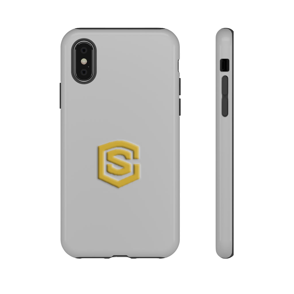 Silver Tough Cases Gold Logo