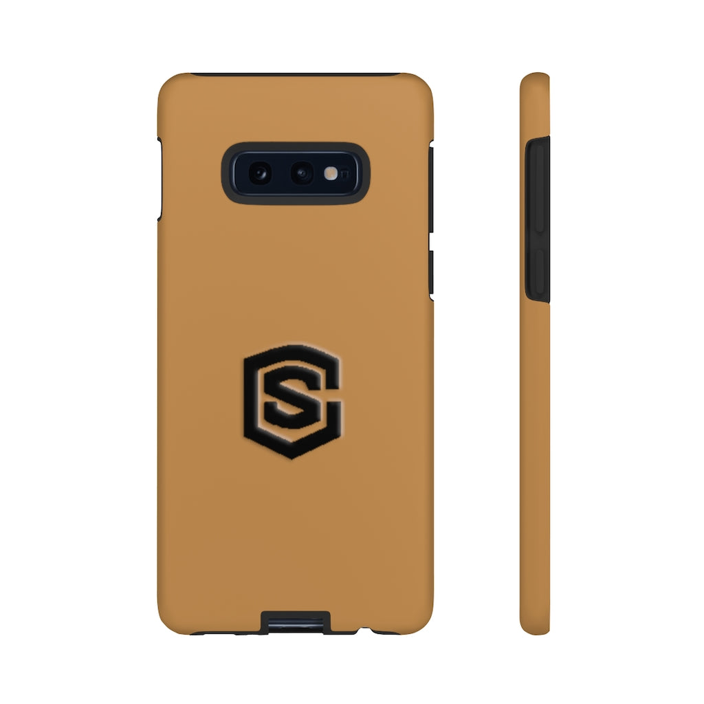 Brown Tough Cases Black Logo