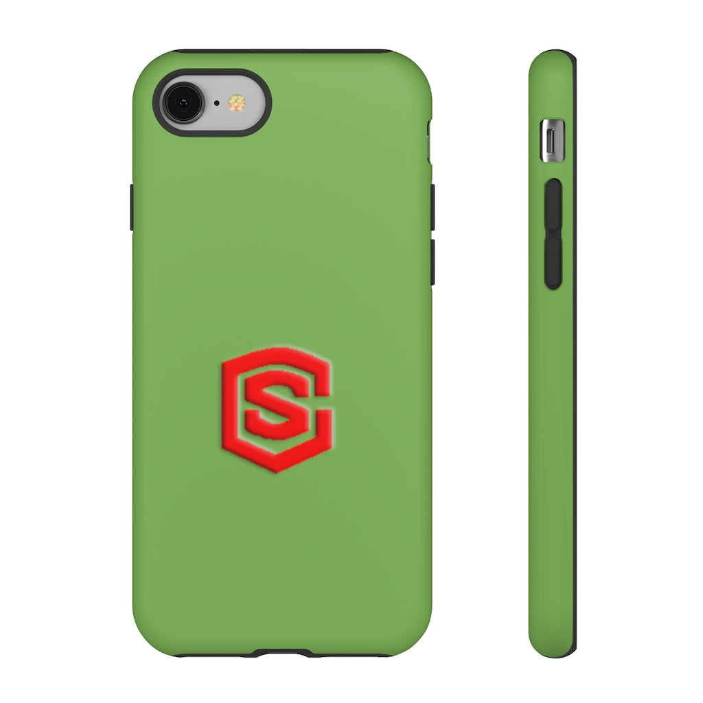 Green Tough Cases Red Logo