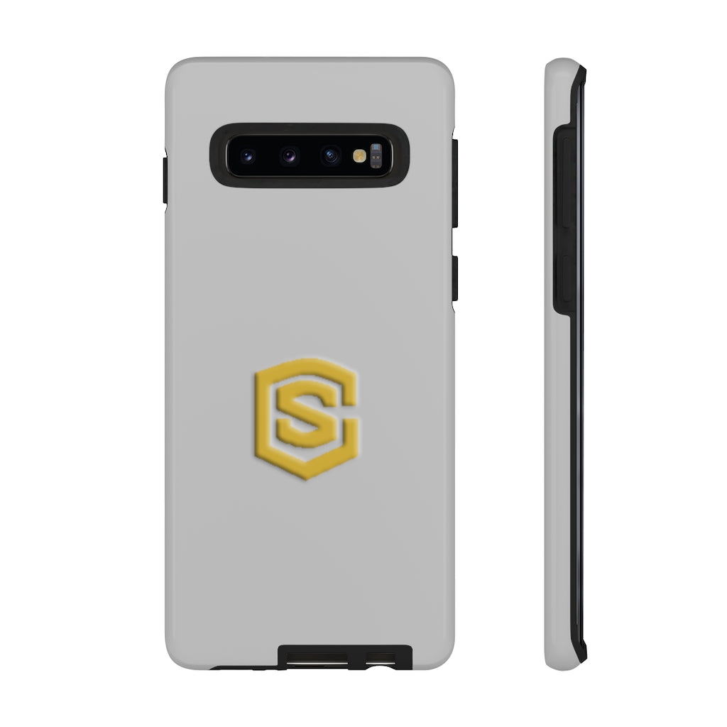 Silver Tough Cases Gold Logo