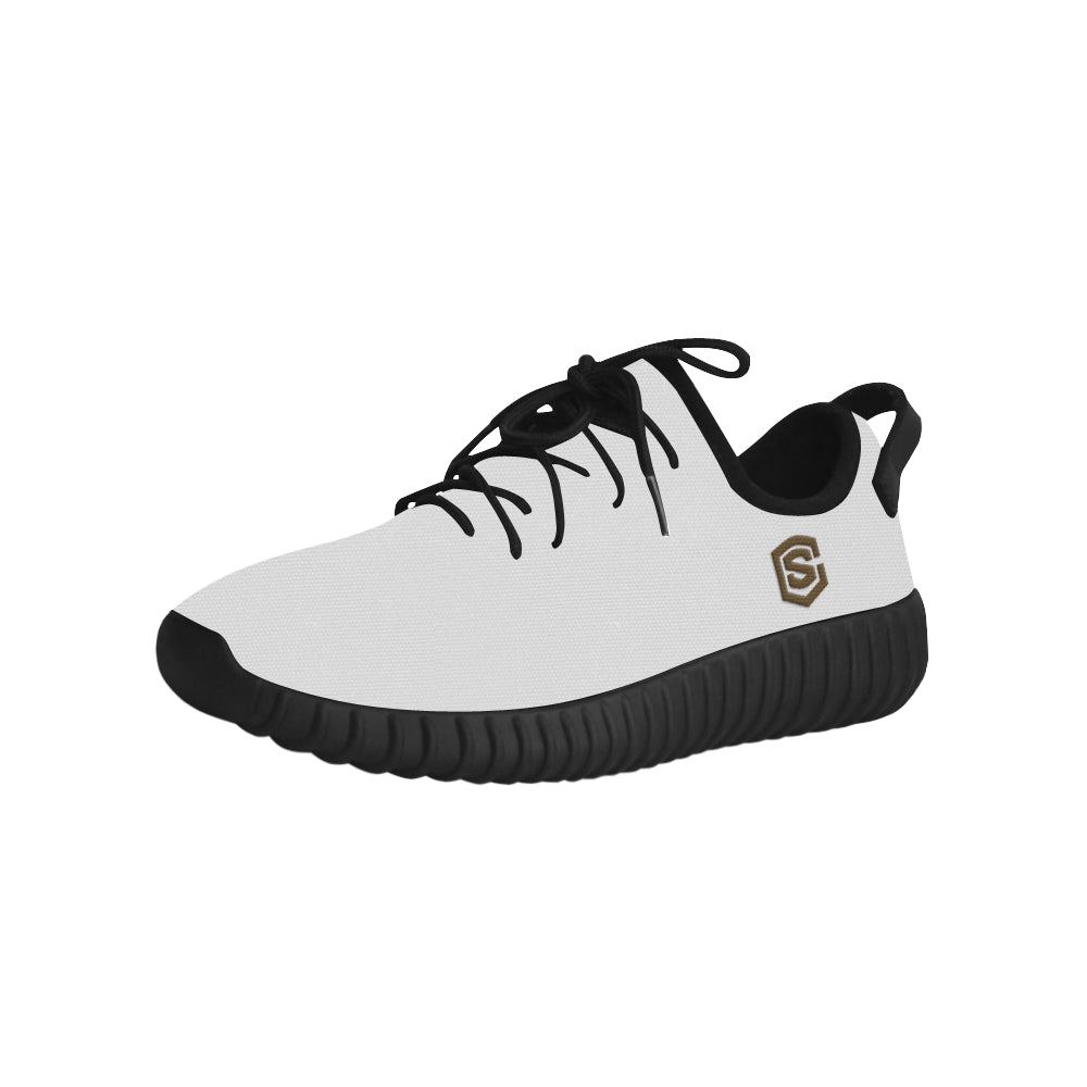 brown logo Grus Men's Breathable Woven Running Shoes (Model 022)