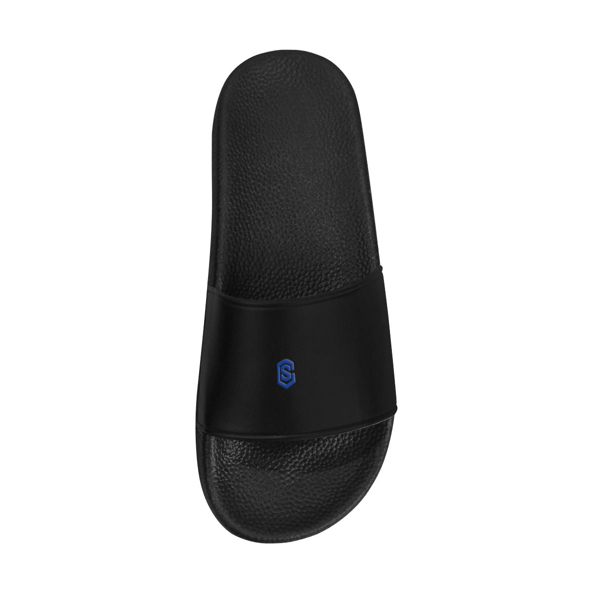 blue logo Women's Slide Sandals (Model 057)