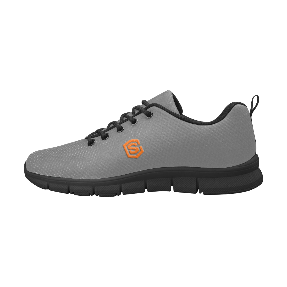 orange logo Men's Breathable Running Shoes (Model 055)