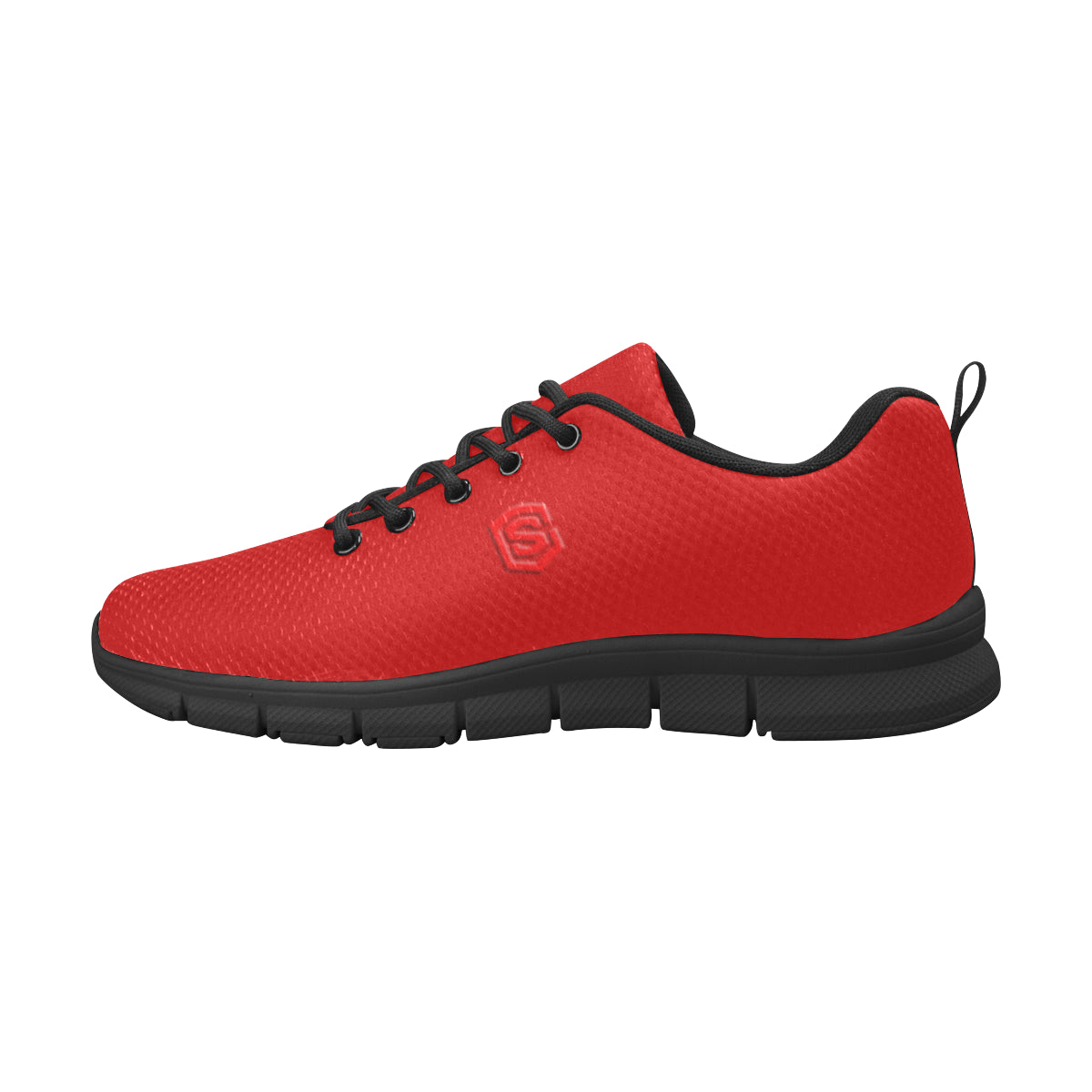 red logo Men's Breathable Running Shoes (Model 055)