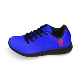 BLUE KID SNEAKER WITH RED LOGO Kid's Sneakers (Little Kid / Big Kid) (Model020)