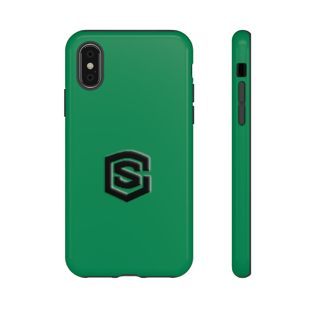 Green Tough Cases Black Logo