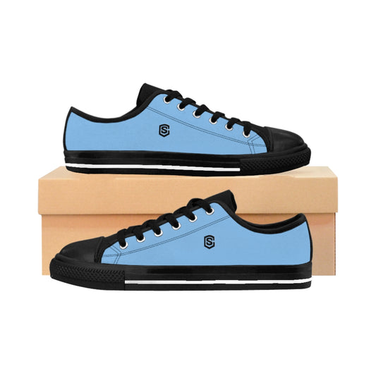 blue Men's Sneakers - black logo