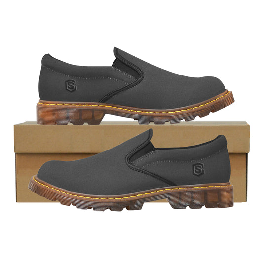 black  logo Martin Men's Slip-On Loafer (Model 12031)