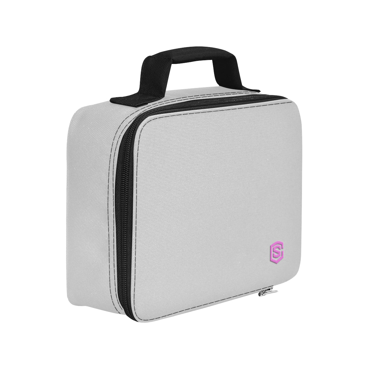 SILVER PROTABLE STORAGE BAG pink logo Portable Storage Bag (Model 1690)