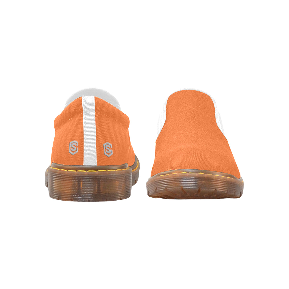 silver logo Martin Women's Slip-On Loafer (Model 12031)