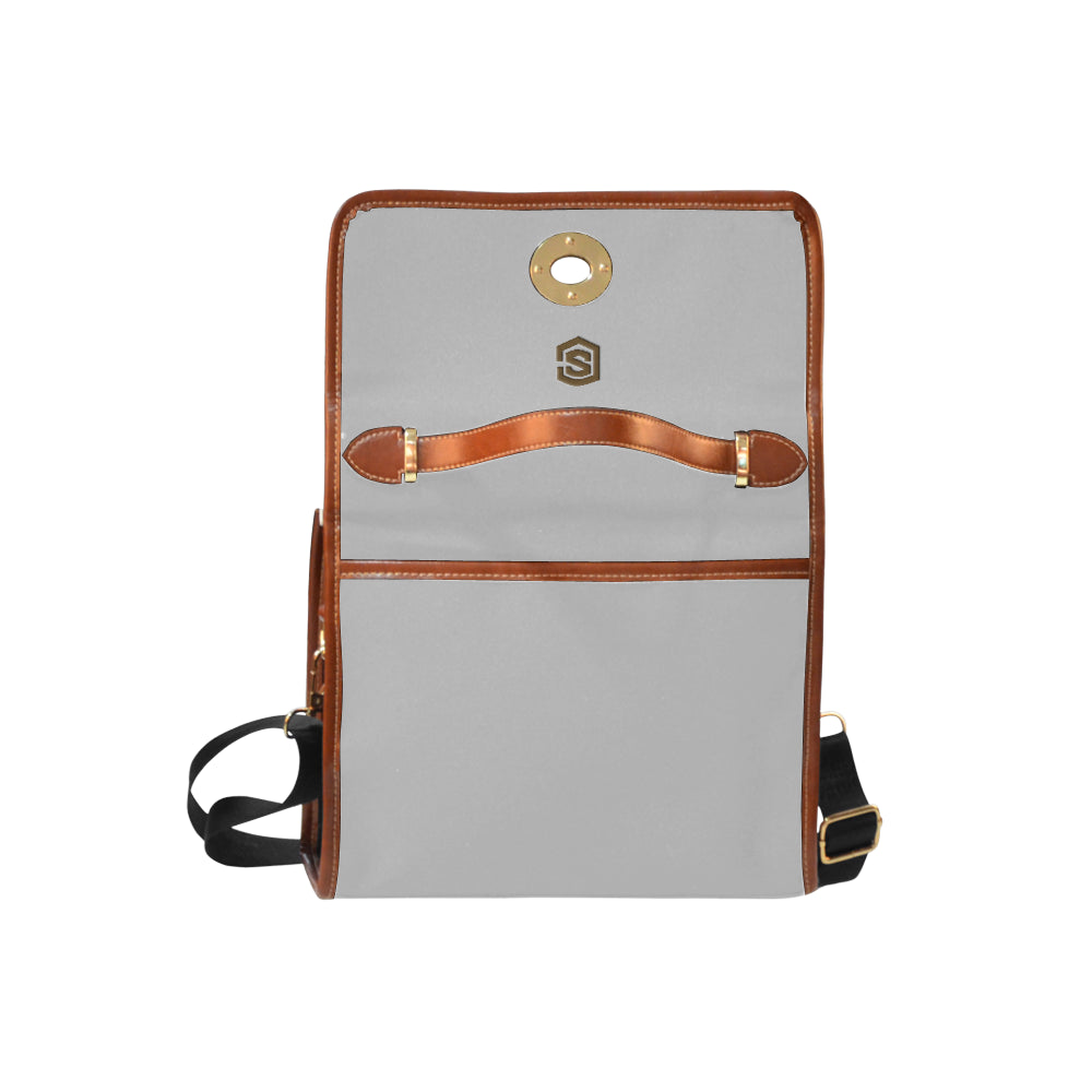 PINK WATERFROOF CANVAS BAGbrown logo Waterproof Canvas Bag/All Over Print (Model 1641)