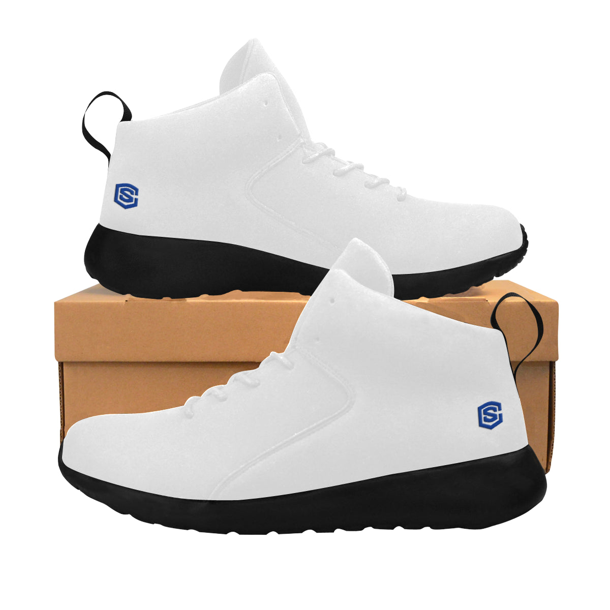 blue logo Women's Chukka Training Shoes (Model 57502)