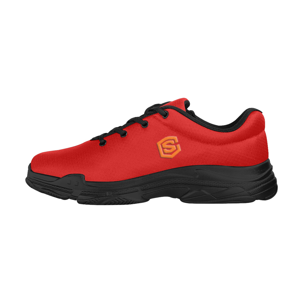 orange logo Lyra Men's Running Shoes (Model 058)