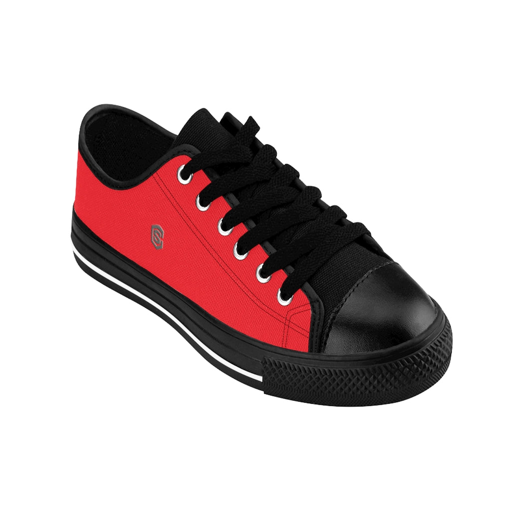 red Men's Sneakers - gray logo