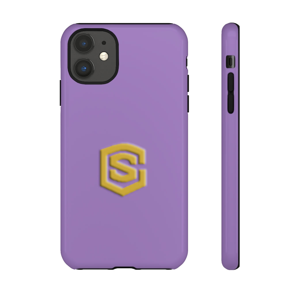 Purple Tough Cases Gold Logo